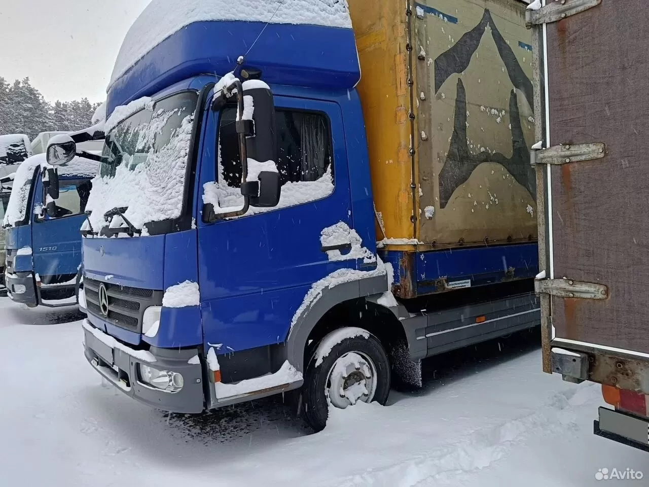 Тентованный грузовик 43 м³ Mercedes-Benz Atego 816, 2008
